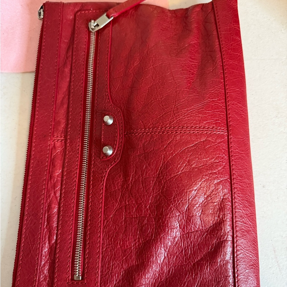 Balenciaga Red Leather Detail
